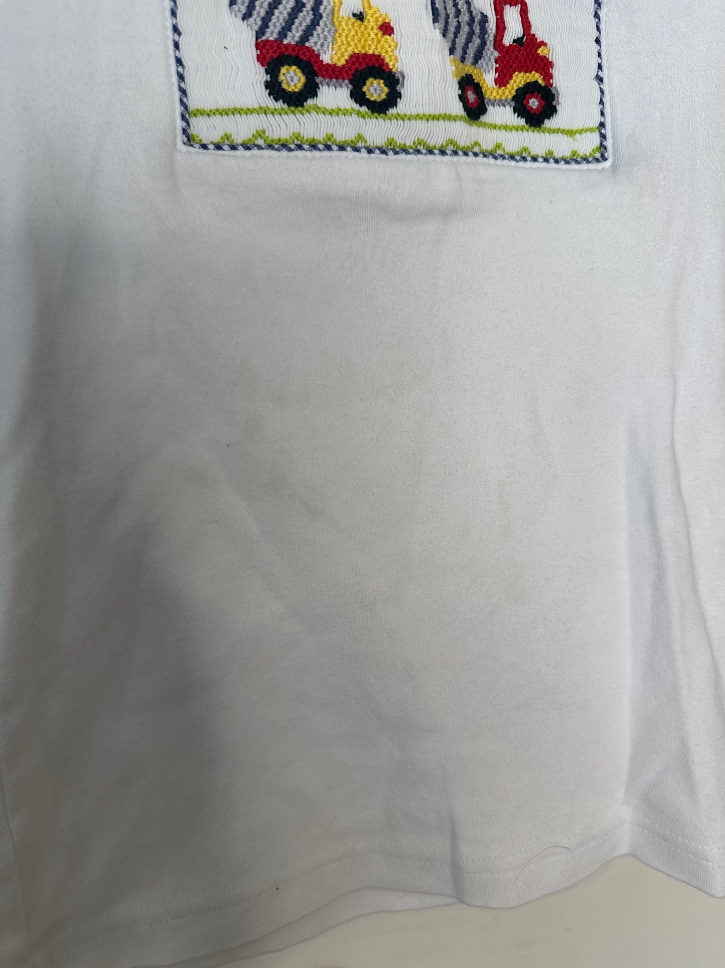 24M - Vive Le Fete Smocked Cement Truck Shirt