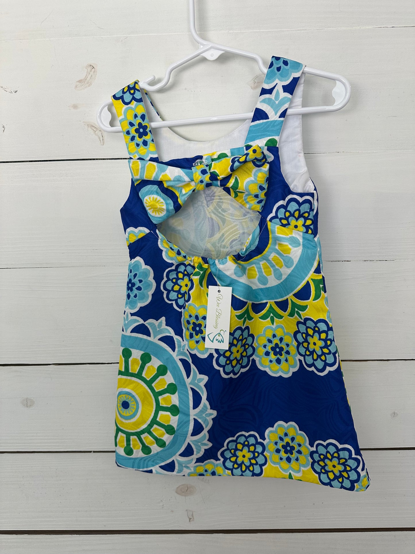 3T -NWT  Rare Editions Blue, Green, & Yellow Dress