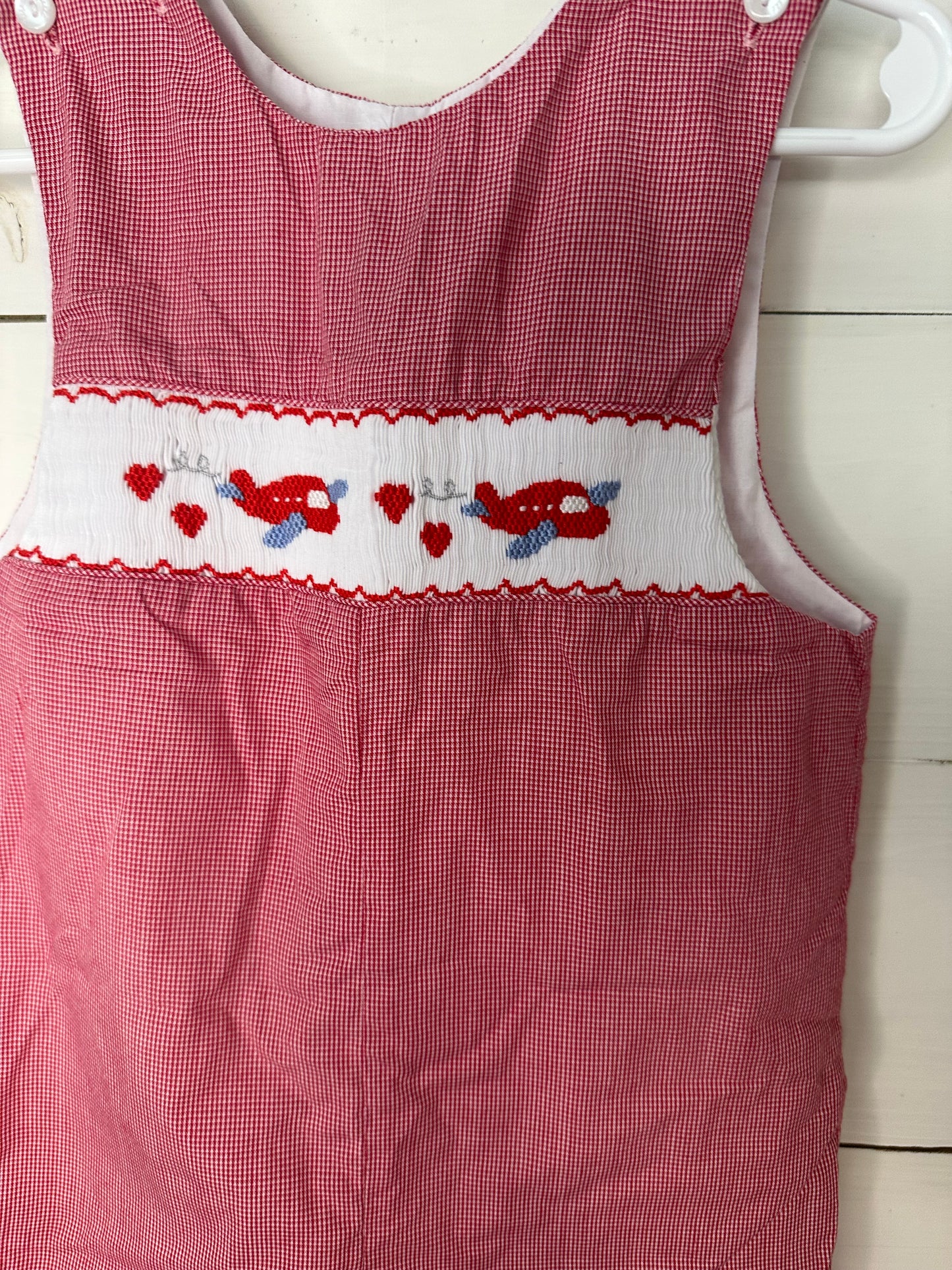 18M - Petit Bebe Valentines Day Air Planes Longalls