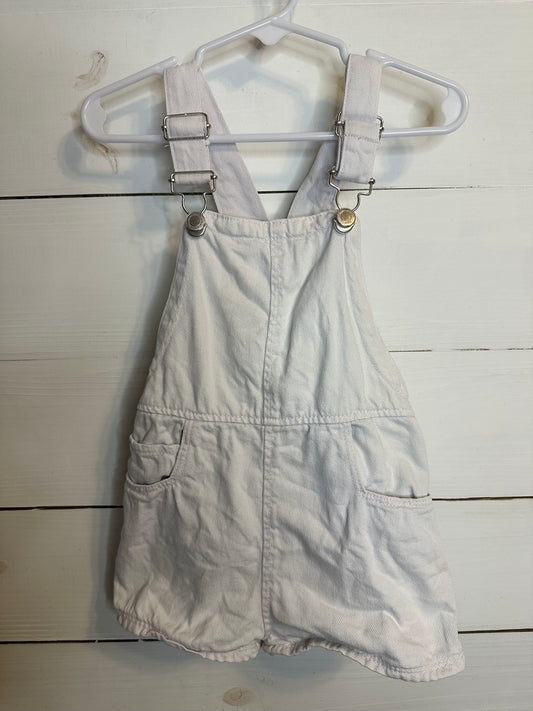 3-4T - Zara Cream/Light Khacki Overalls