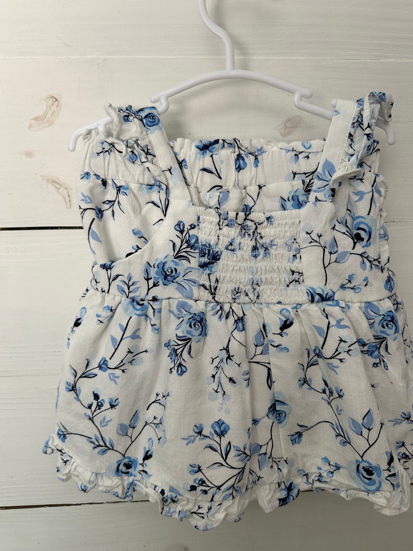 24M - Between Baby Blue & White Floral 2 Piece Set
