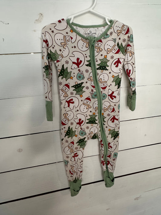 6/12M - Caden Lane Snowman Jammies