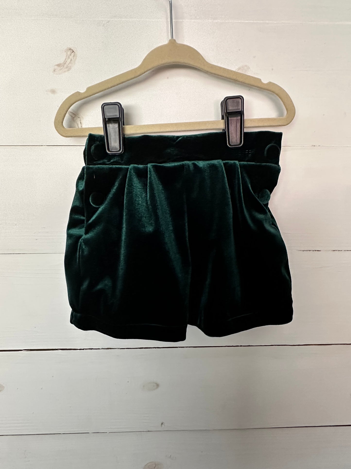 Flynn & Kelsey - Velvet Dress Shorts and Corduroy Shirt with velvet piping