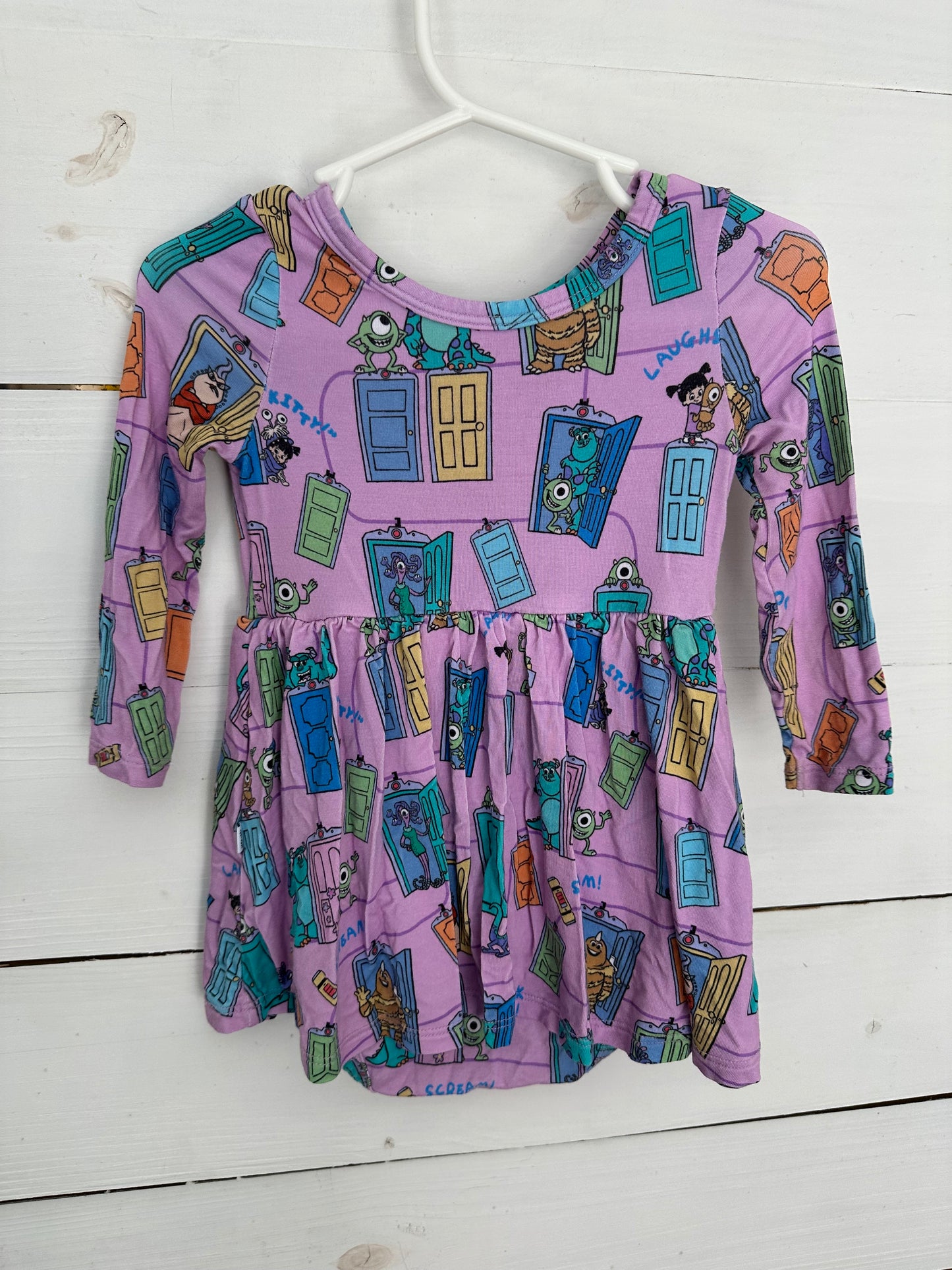 6-12m - Little Sleepies Monsters Inc Bodysuit with Twirl Skirt