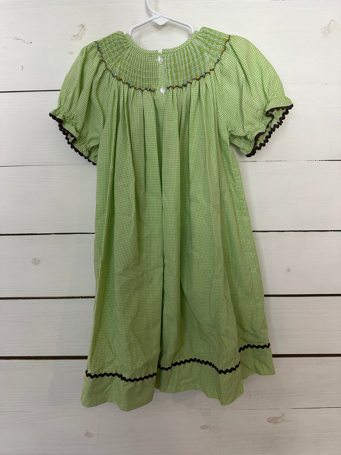 4T- Smocked Bishop Dress with Owls - Candyland