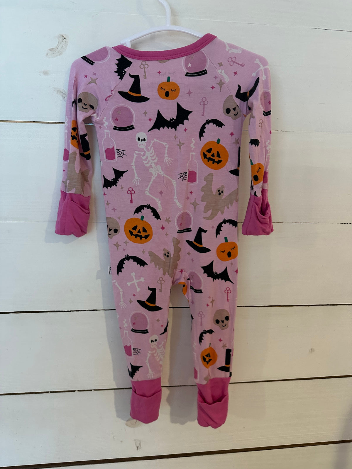 0-3M - Little Sleepies Pink Halloween Pajamas