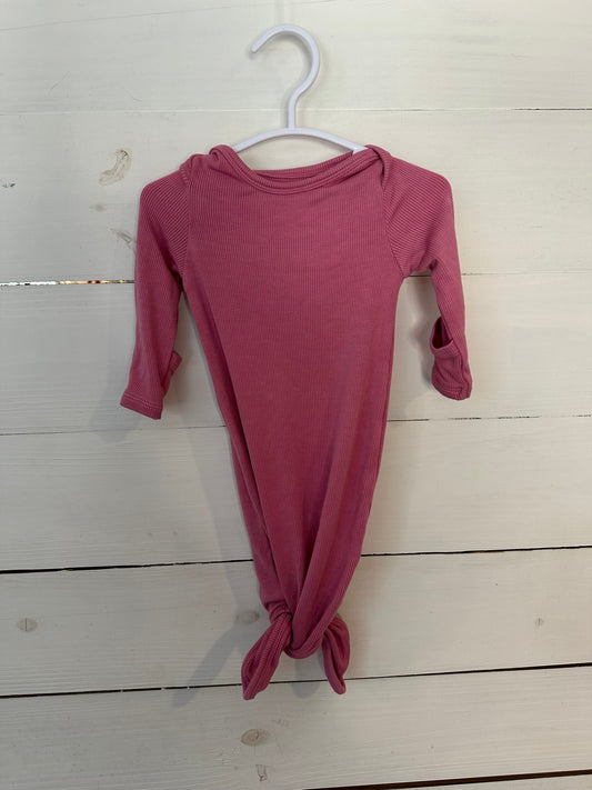 0-3M - Angel Dear Pink Ribbed Gown