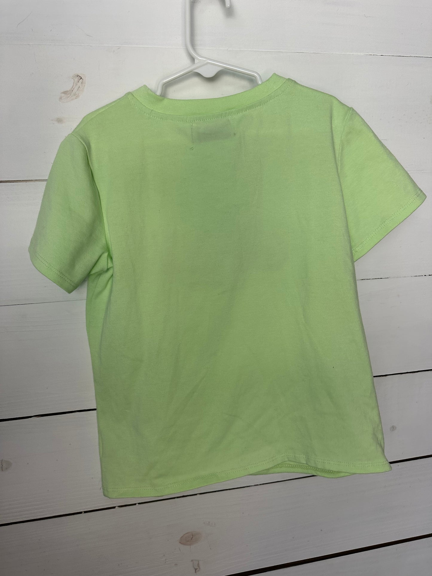 5T -  MK Clothing Designs Lime Green Embroidered Mickey Mouse Halloween Shirt