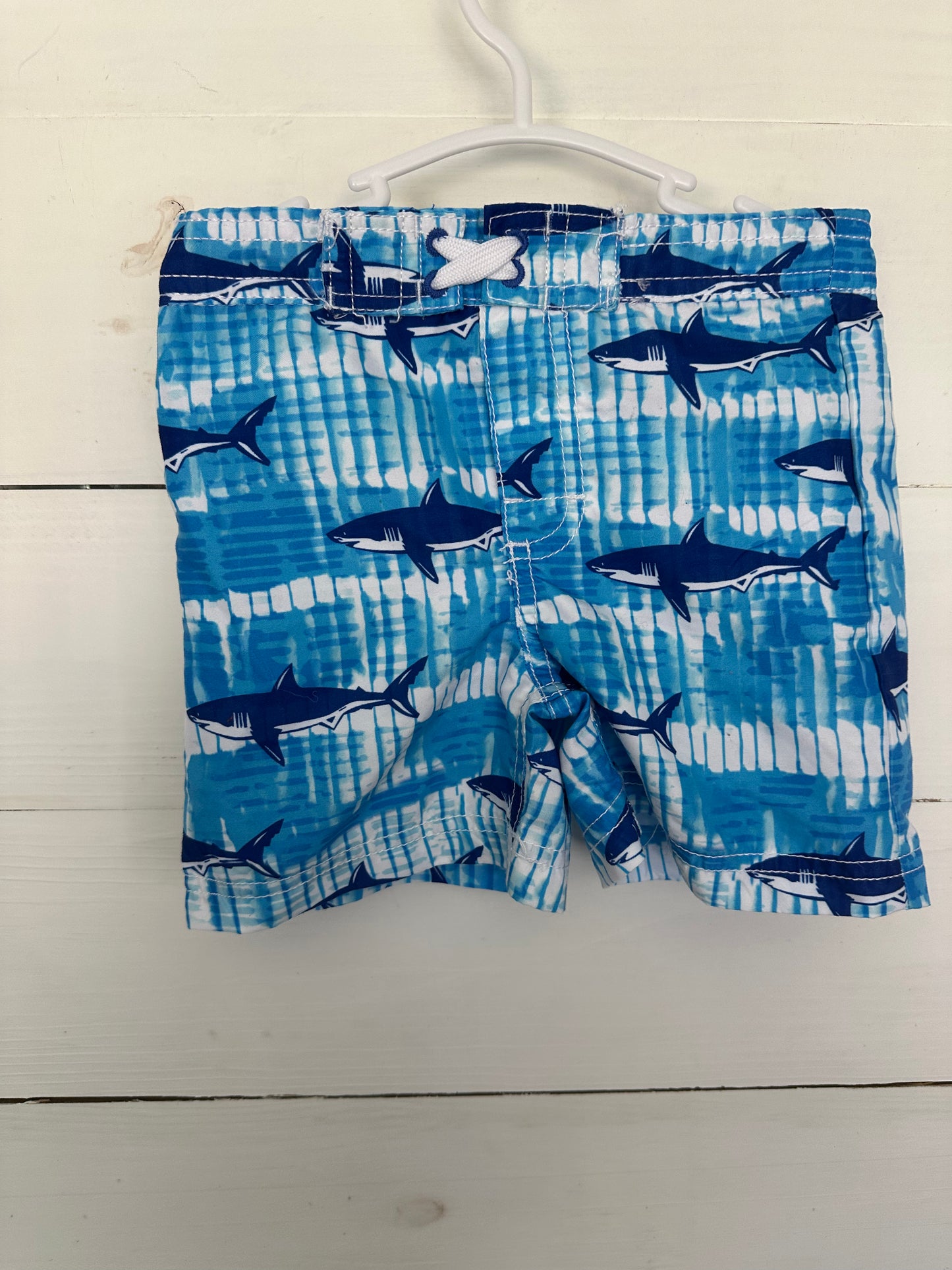 24M - Tommy Bahama Blue Tie Dye and Shark Swim Trunks